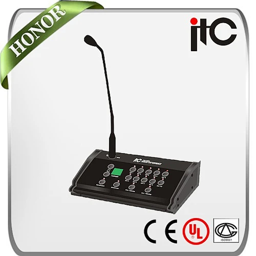 ITC T-218(A) 10 Zone Desktop Paging Microphone PA