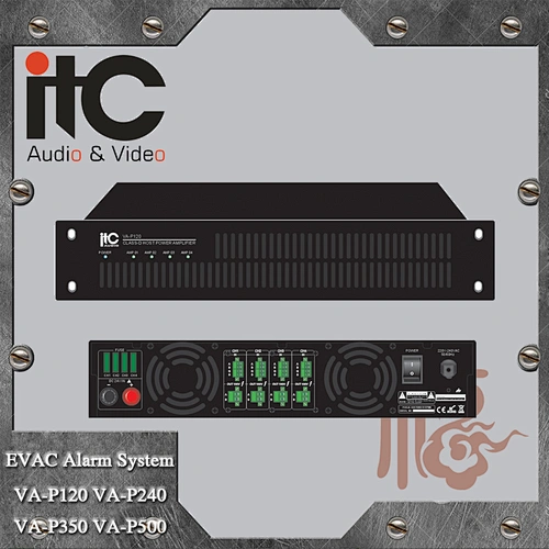 ITC VA-P120 Series Modular Design High Efficiency Evacuation Alarm Class D Digital Amplifier