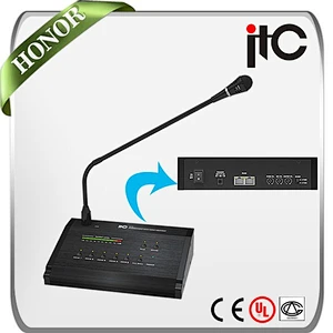 ITC T-418 Public Address 5 Zone Remote Pager and Paging Mic