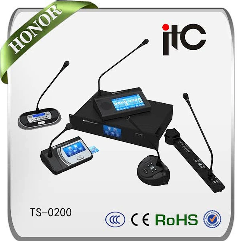 ITC TS-0200M Top Rated Full Digital Desktop Conference Microphone System