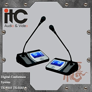 ITC TS-0200 Series Having Check In Function Meeting Table Digital Conference Table Microphone