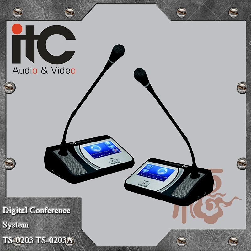 ITC TS-0200 Series Having Check In Function Meeting Table Digital Conference Table Microphone