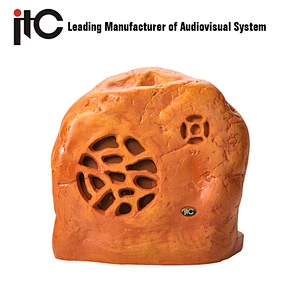 ITC T-300A 25W Waterproof Outdoor Rock Shaped Garden Speakers for Background Music System