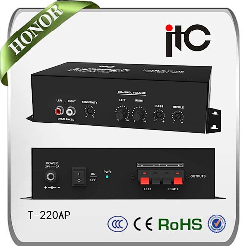 T-221AP Top Rated Dual Channel 20W Class D Mini Stereo Power Amplifier