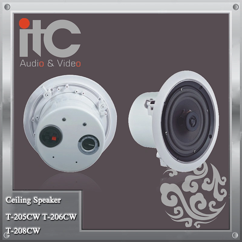 ITC T-205CW Series 20W 30W 40W Coaxial Type Fireproof PA System Ceiling Speaker 8ohm