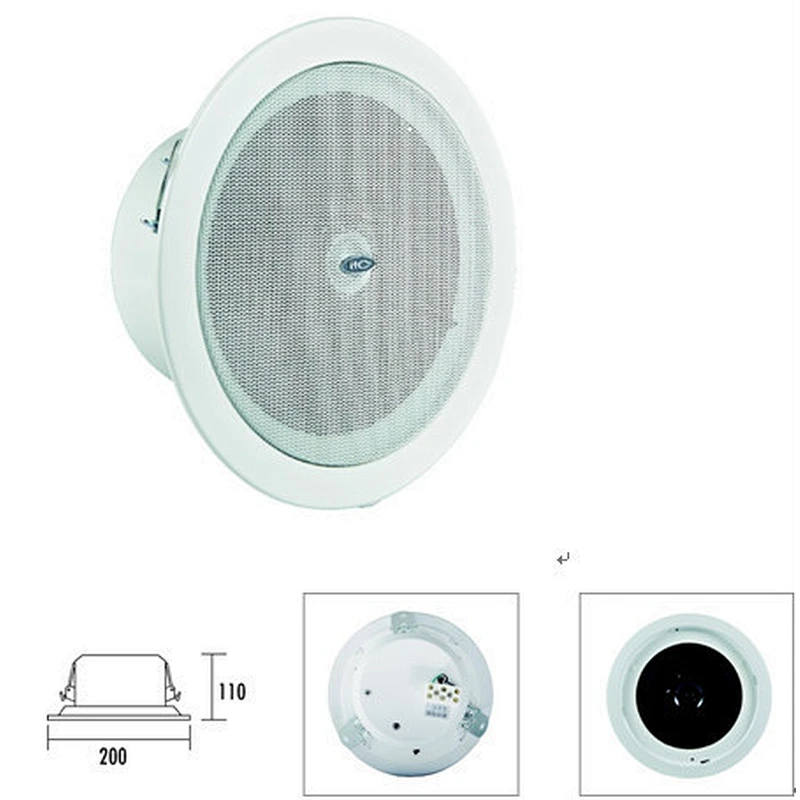 ITC VA-505A 6W 3W 5 inch Fire Alarm Used Coaxial Type Ceiling Speaker with 1.5