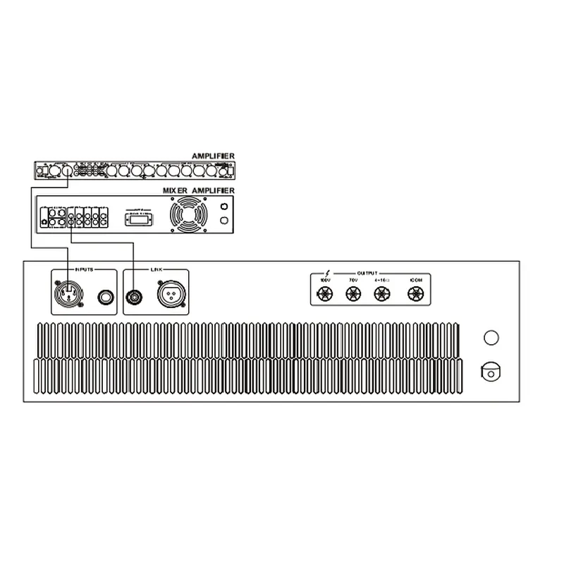 Hospital 100V 70V 1000W 1500W PA Public Address System Equipment