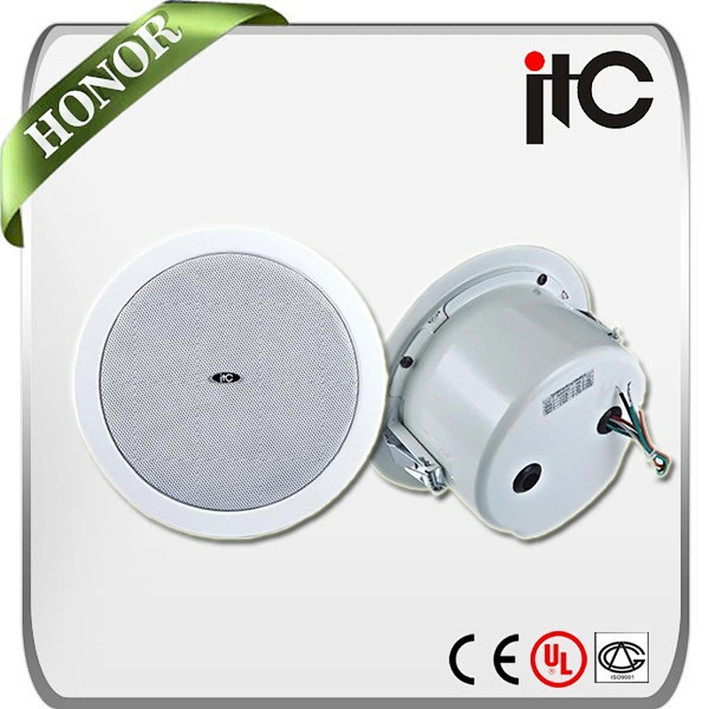 ITC T-108M New Arrival 15W Sound System Ceiling Speakers 8 inch