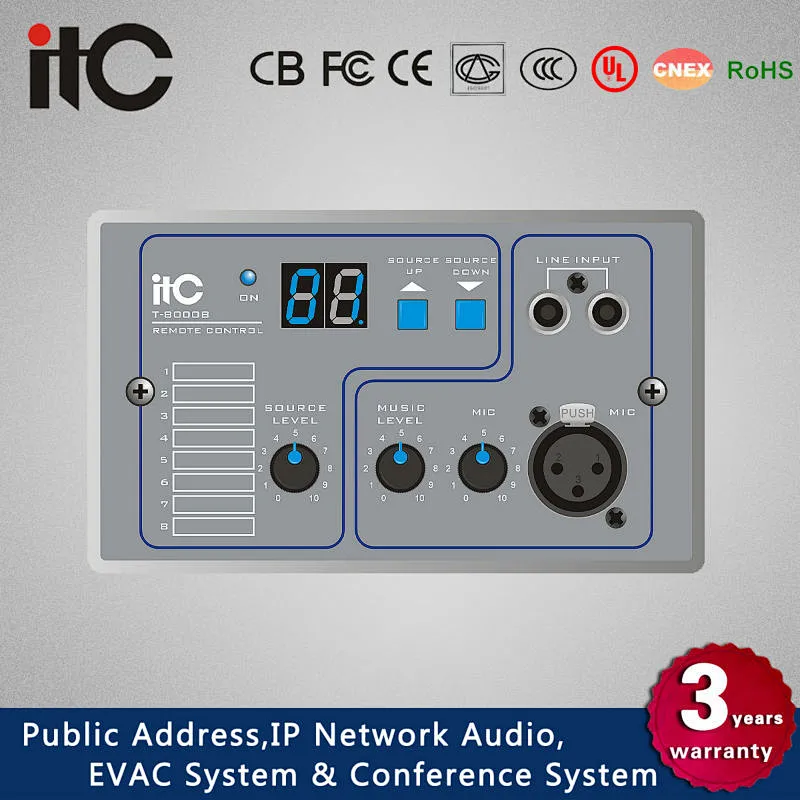 ITC T-8000 Series Remote Control Paging Station