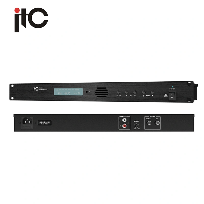 ITC T-6222 PA System System Used Rack Mount AM FM Digital Radio Tuner