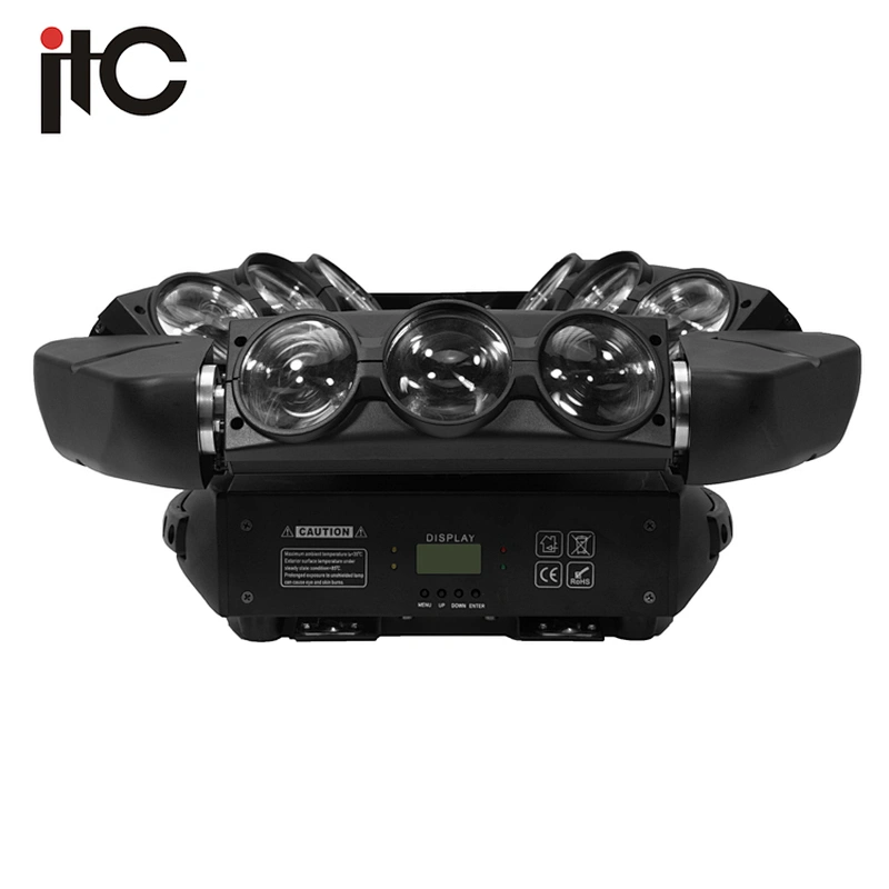 Professional 9 Eyes Triangle Rows Led Spider Beam Light