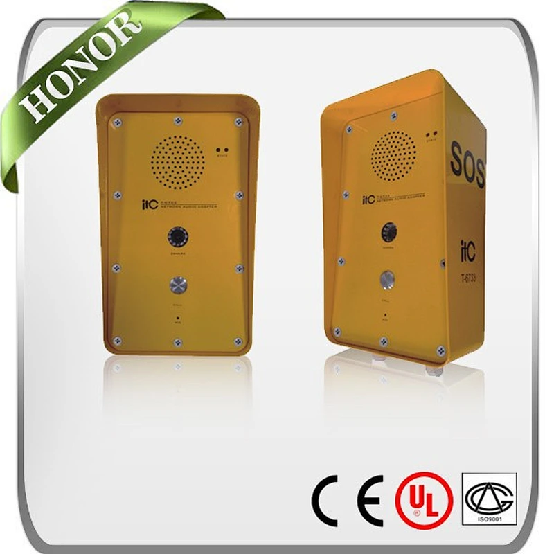 ITC T-6733 Low Delay IP55 Explosion Proof Video Industrial Intercom Full Duplex