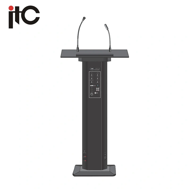 ITC T-6236U Luxury VHF Mic Conference Classroom Digital Lectern for Sale