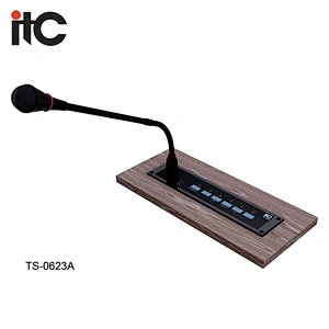 ITC TS Series Built in Voting Module Embedded Gooseneck Meeting Microphone System