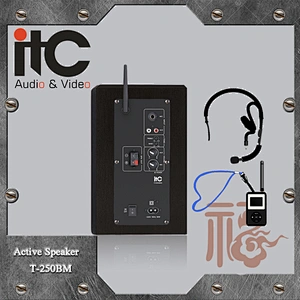 ITC T-250BM 25W x2 4ohm HDCD Wireless Radio 2.4G Active PA Speaker with Mic