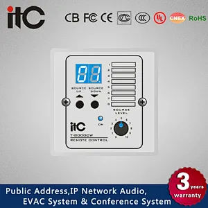 ITC T-8000 Series Audio Remote Volume Control for PA System