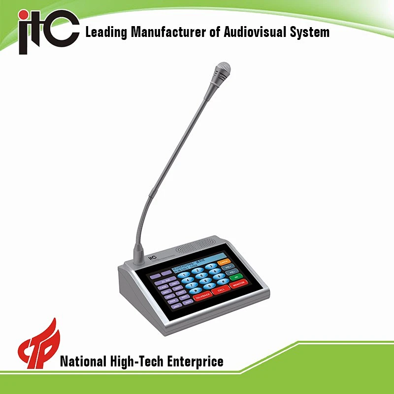 Internal Touch Screen Desktop Communication Intercom Paging Microphone