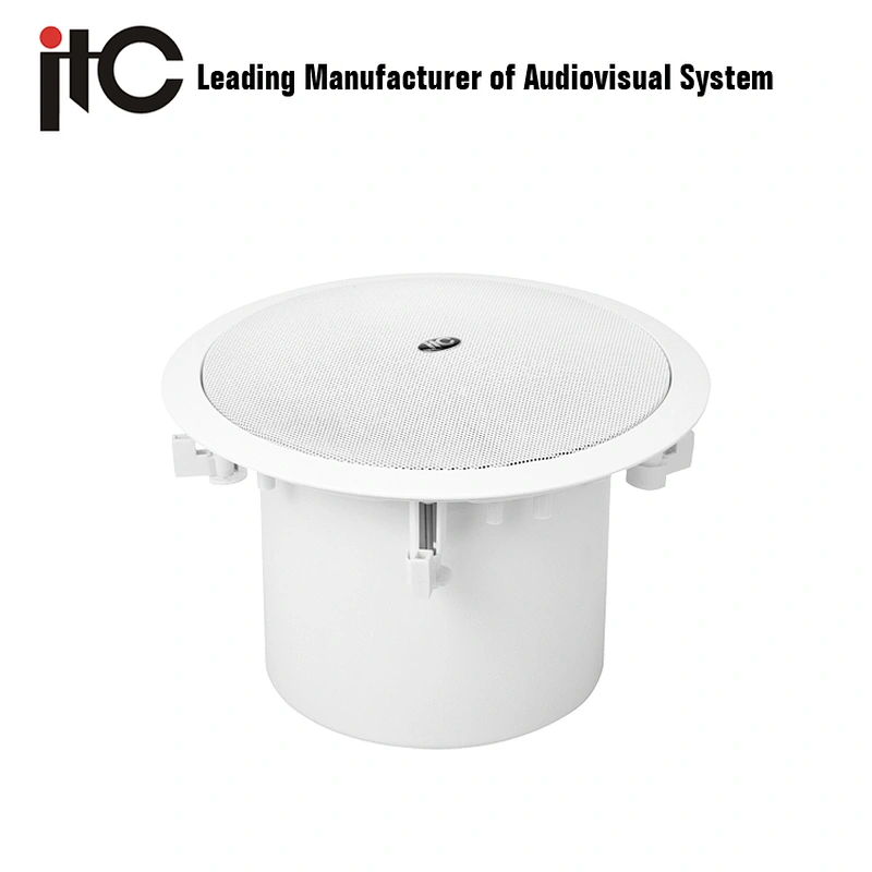 ITC T-206CW 30W Flush Mount Coaxial Passive Home Ceiling Speakers