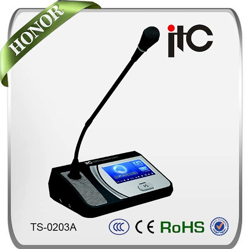 IC Card Attendance Voting Chairman Unit Hand By Hand Conference Microphone