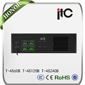 ITC T-4S120B Series 4 Channel Public Address Power Amplifier with Mic Input