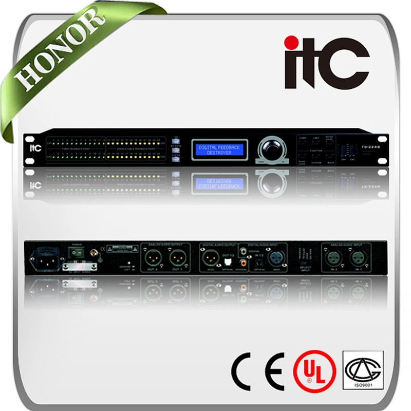 ITC TS-224 Dual Channel Digital Feedback Suppressor from Signal Processing Equipment