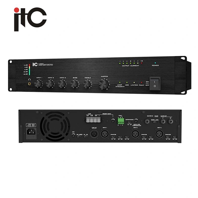 ITC T-10ALP Mixing Amplifier 240 Watt 7A Induction Loop Sound Amplifiers for the Deafness