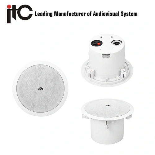 ITC T-208CW 40W 8 inch Flush Mount ABS PA System Hifi Ceiling Speaker