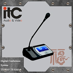 ITC TS-0200 Series Having Check In Function Meeting Table Digital Conference Table Microphone