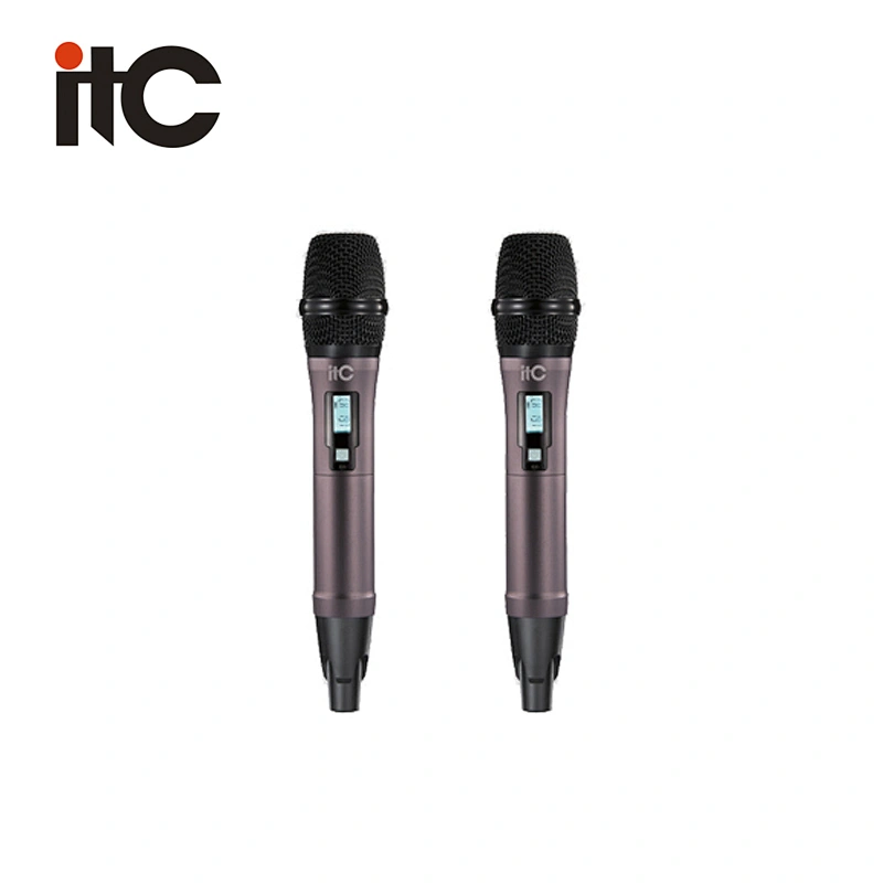 ITC UHF Double True Diversity Reception Classroom Sound System Handheld Microphone