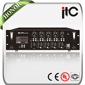 4 Channel MP3 Power Amplifier Matrix Mixer Public Address Amplifier