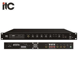T-60DTB SMT Design 1U 60W Mixer Amplifier With MP3/Tuner/Bluetooth