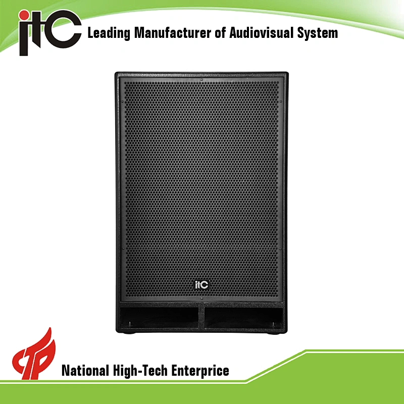 600W 8ohm Plywood Enclosure 18 inch Loudspeaker Subwoofer Speaker for Conference Room