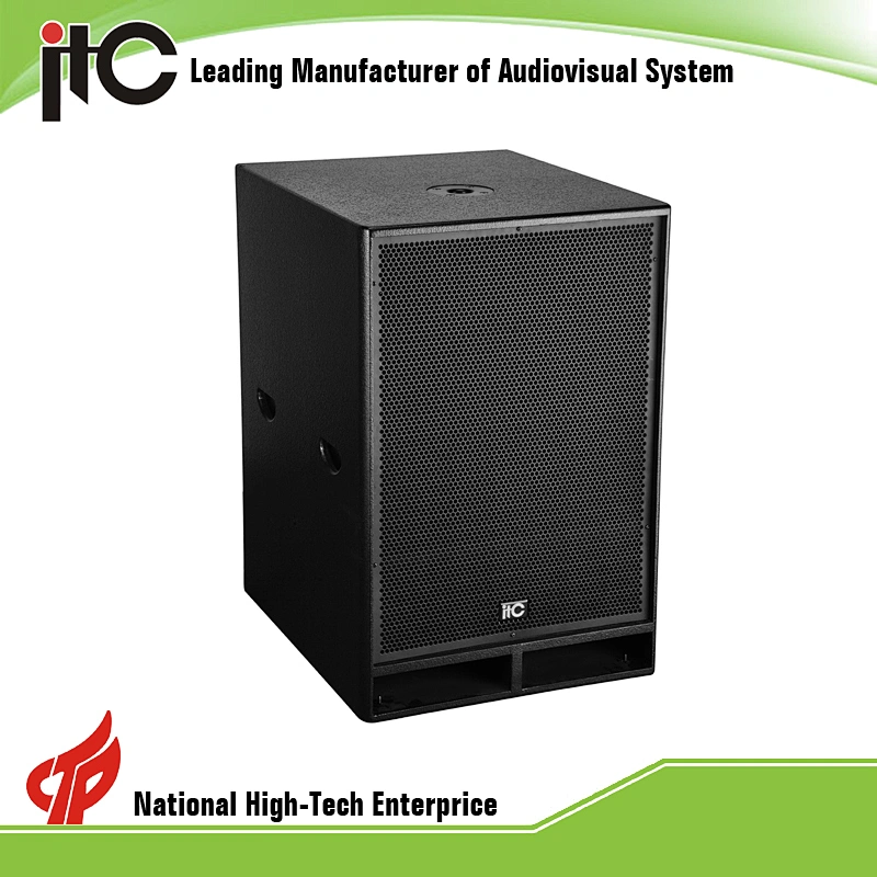 600W 8ohm Plywood Enclosure 18 inch Loudspeaker Subwoofer Speaker for Conference Room