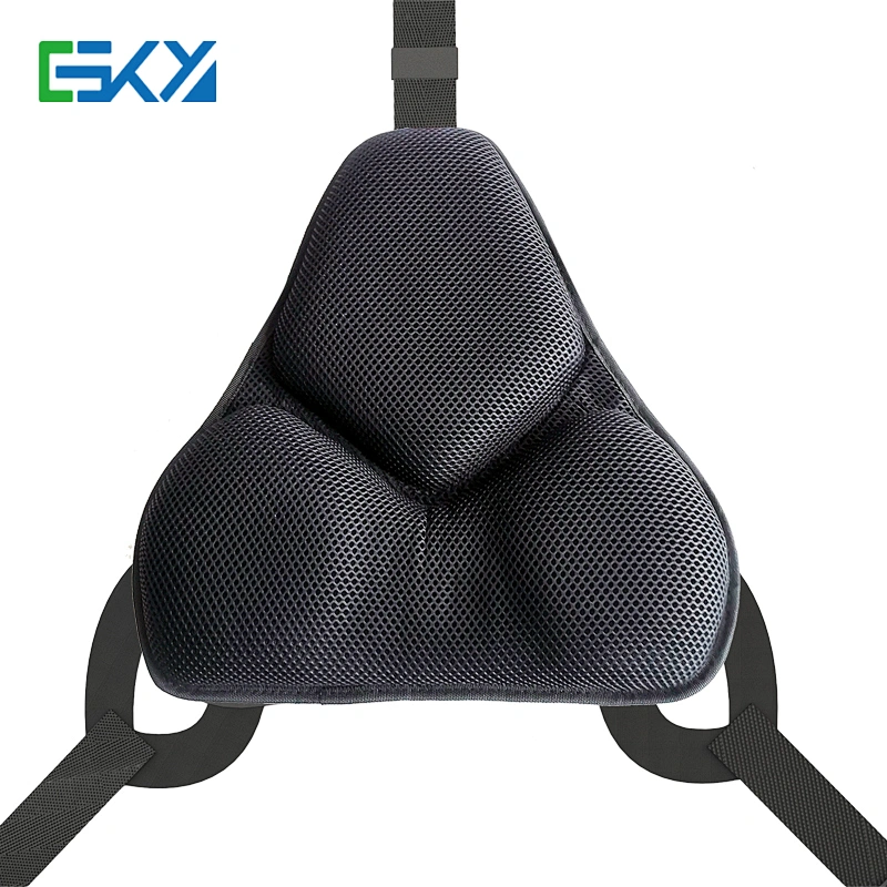 Cool Lumbar Support Cushion - Helps with Cold Gel Insert - Lower Back Support for Home, Office Chair & Car - 3D Cool Mesh Fabric