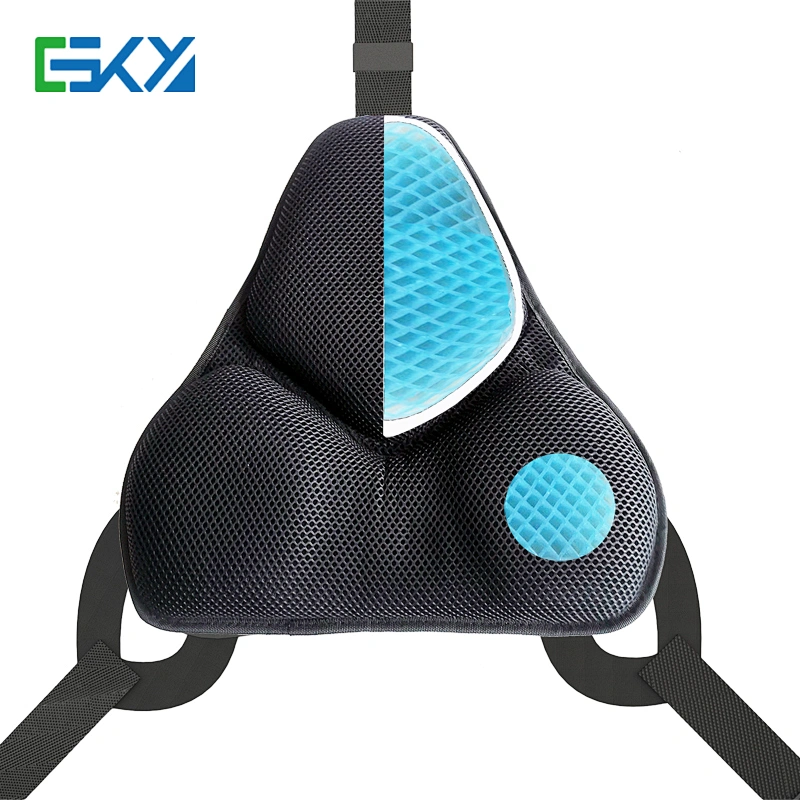 Cool Lumbar Support Cushion - Helps with Cold Gel Insert - Lower Back Support for Home, Office Chair & Car - 3D Cool Mesh Fabric