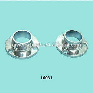 Wardrobe tube Flange round Wardrobe rail Flange Wardrobe Tube Holder 16031