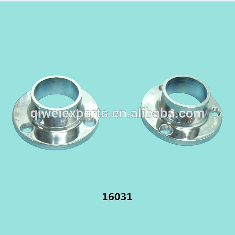 Wardrobe tube Flange round Wardrobe rail Flange Wardrobe Tube Holder 16031
