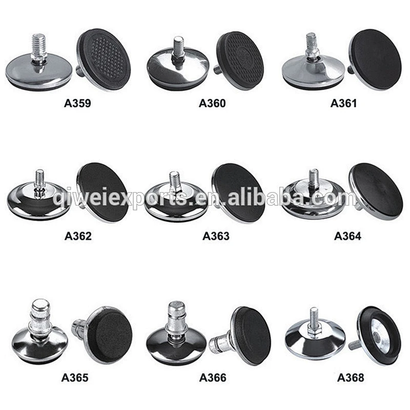 Antiskid adjustable plastic leveling feet With Machinery Nut