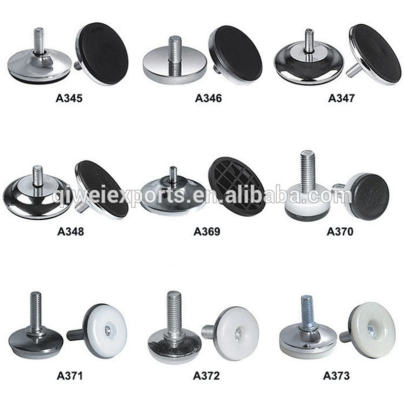 White Stainless steel adjustable metal leveling feet