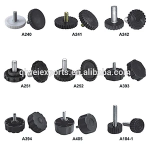30mm non-slip flower shape Adjustable Feet with metal screw