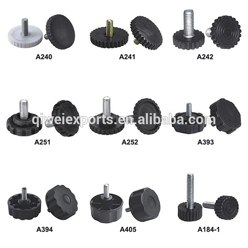 30mm non-slip flower shape Adjustable Feet with metal screw