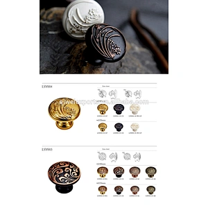 Decorative brass door handles and bedroom furniture knobs 36217