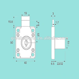 Zinc Alloy Furniture Cabinet Desk Drawer Locks