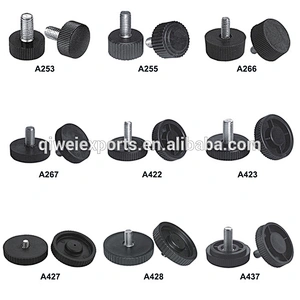 M8 Indoor plastic furniture adjustable cabinet leveling feet