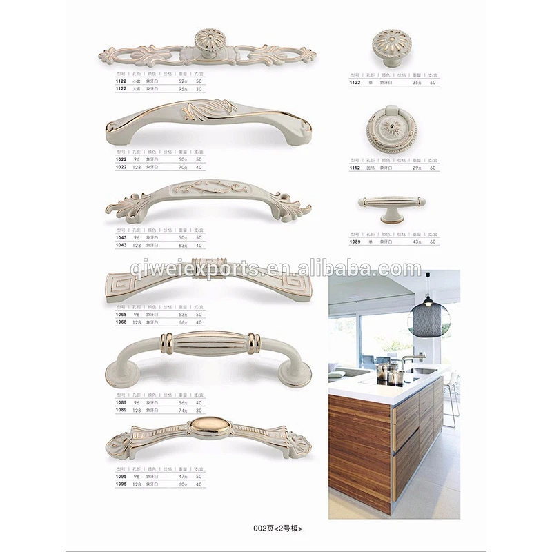 Wholesale zinc alloy fancy new cabinet handles