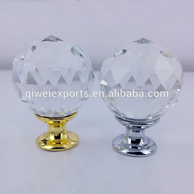 30mm Glass Knobs Crystal Cabinet Handle Door Knob 36167