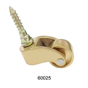Brass Caster Wheel for showcase cabinet