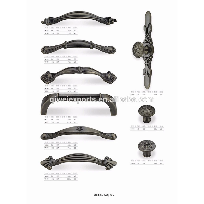Classical curved door handles made in china for furniture hardwares