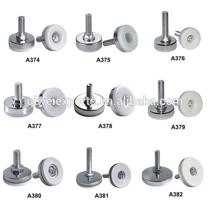 White Stainless steel adjustable metal leveling feet