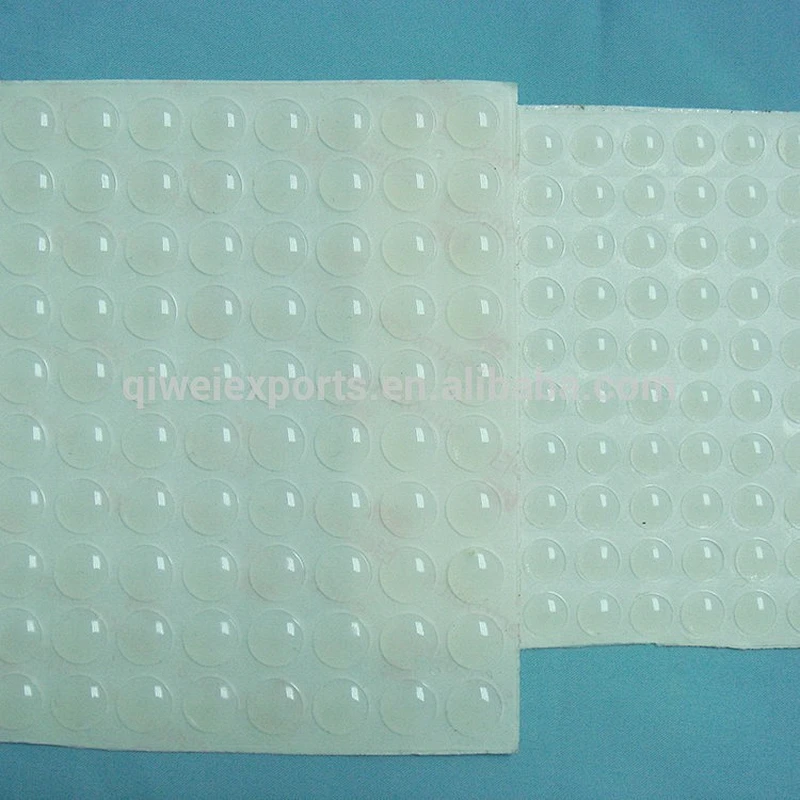 Self adhesive rubber bumpers silicone rubber pads for furniture